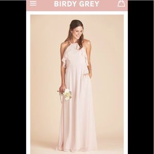 Jules Dress Pale Blush Birdy Grey
